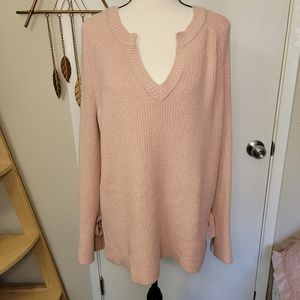 Aerie Oversized Sweater Blush Pink Color